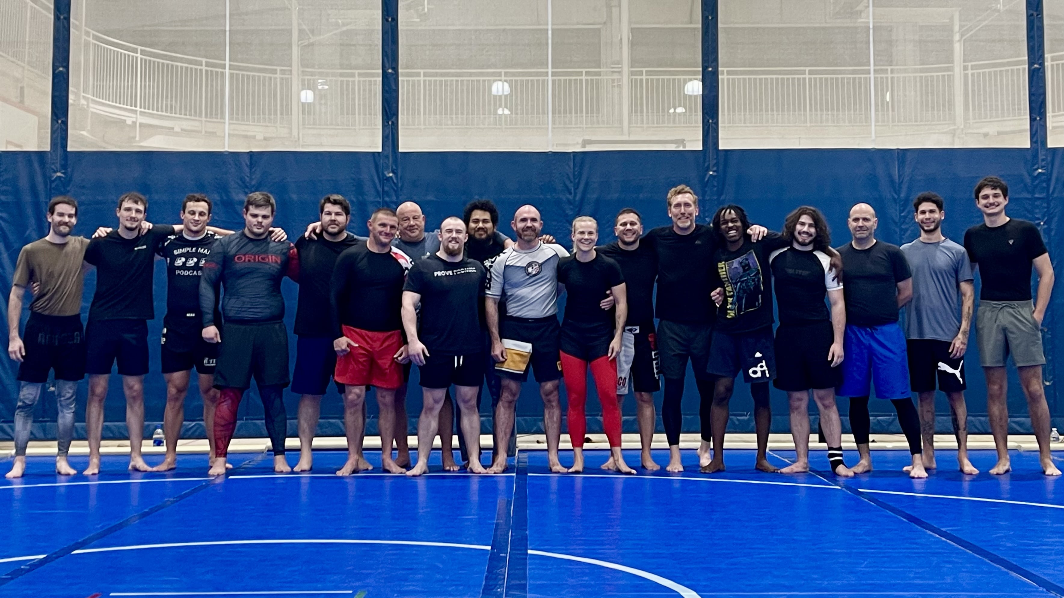 Appalachian Grapplers adult class on the mats